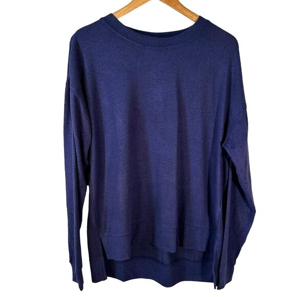 BP Nordstrom New Womens Long Sleeve Crew Neck Thin Sweater Blue M Casual Preppy - Picture 1 of 8